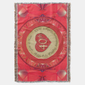 40th Ruby Anniversary Throw Blanket スローブランケット (正面縦)
