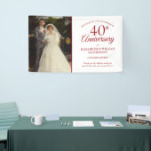 40th Ruby Anniversary Your 結婚's Photo Welcome 横断幕 (トレードショー)