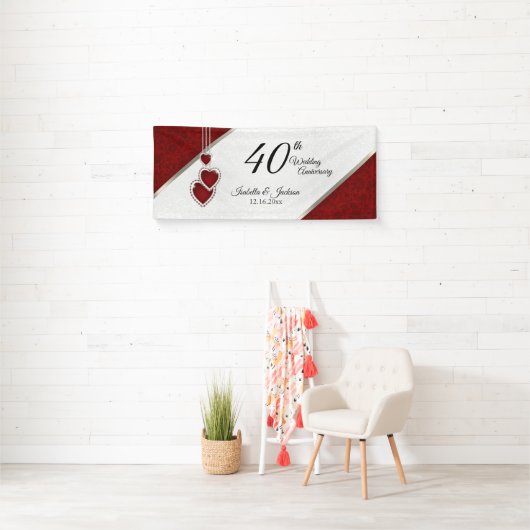 40th Ruby Red Anniversary / 誕生日 横断幕 (インサイチュ)