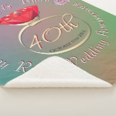 40th Ruby's Anniversary 結婚 Sherpa Blanケット シェルパブランケット (3/4)