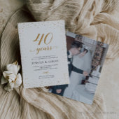 40th Wedding Anniversary Invitation - GAC24a 招待状