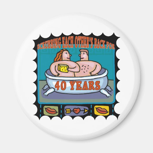 40thweddinganniverssaryb5 マグネット (正面)