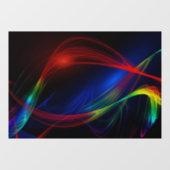 40x28 Abstract Wave Partial Transparent Design ウィンドウサイン (シート)