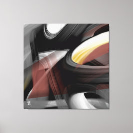 40x40" トレンド抽象芸術 ブラック ホワイト パウダリー キャンバスプリント