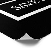 40x40 cm Poster Schwarz-Weiß – „Save Our Nature“ ポスター (角)