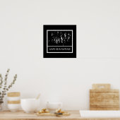 40x40 cm Poster Schwarz-Weiß – „Save Our Nature“ ポスター (キッチン)