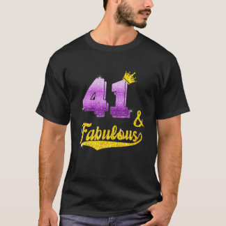 41と素晴らしい – 41歳の贈り物 – 41歳の誕生日 Tシャツ