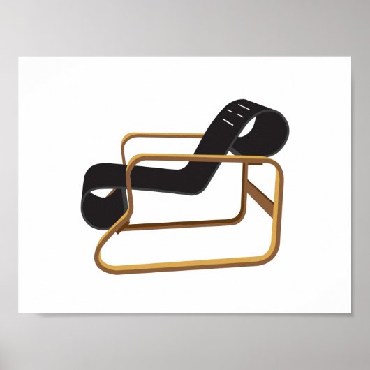 41号椅子のアートワーク。ポスター – 2色 ポスター (正面)
