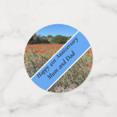 41周年記念結婚セラミックオーナメント コンフェッティ (スモール正面)