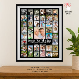 41周年記念 フォトコラージュ オーダーメイド テキストとカラー ポスター