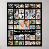 41周年記念 フォトコラージュ オーダーメイド テキストとカラー ポスター (正面)