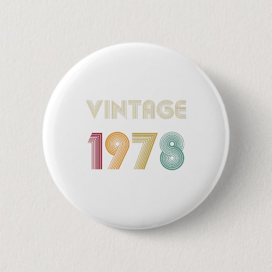 41年41誕生日ギフトヴィンテージ1978 缶バッジ (正面)