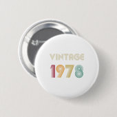 41年41誕生日ギフトヴィンテージ1978 缶バッジ (正面&裏面)