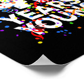 41歳おもしろい若い幸せ41誕生日男性へ ポスター (角)