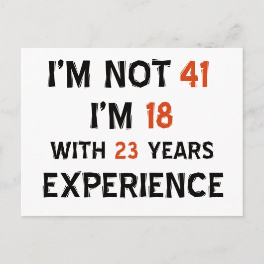 41歳のデザイン ポストカード (正面)