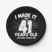 41歳の皮肉ミーム41おもしろい誕生日 ペーパープレート (正面)