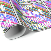 41歳の誕生日おめでとう + 名前入り ラッピングペーパー (ロールコーナー)
