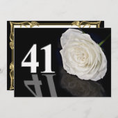 41歳の誕生日パーティーの招待状 招待状 (正面/裏面)