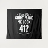 41歳の誕生日面白いプレゼント タペストリー (正面(横))