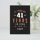 41歳の誕生日 出欠カード (スタンド正面)