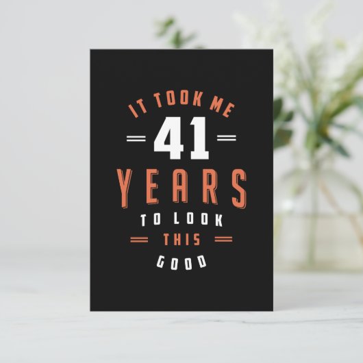 41歳の誕生日 出欠カード (スタンド正面)