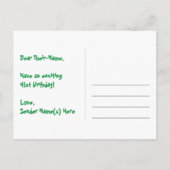 41歳の誕生日:楽しいハート柄、虹41 ポストカード (裏面)