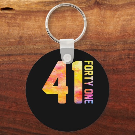 41歳41 キーホルダー (正面)