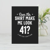 41歳 – 41誕生日ギフトおもしろい サンキューカード (スタンド正面)