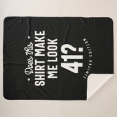 41歳 – 41誕生日ギフトおもしろい シェルパブランケット (正面(横))