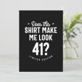 41歳 – 41誕生日ギフトおもしろい 招待状 (スタンド正面)