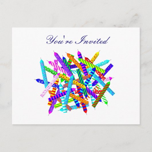 41番目の誕生日ギフト インビテーションポストカード (正面)