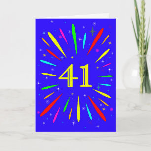 41番目の誕生日爆発カード カード