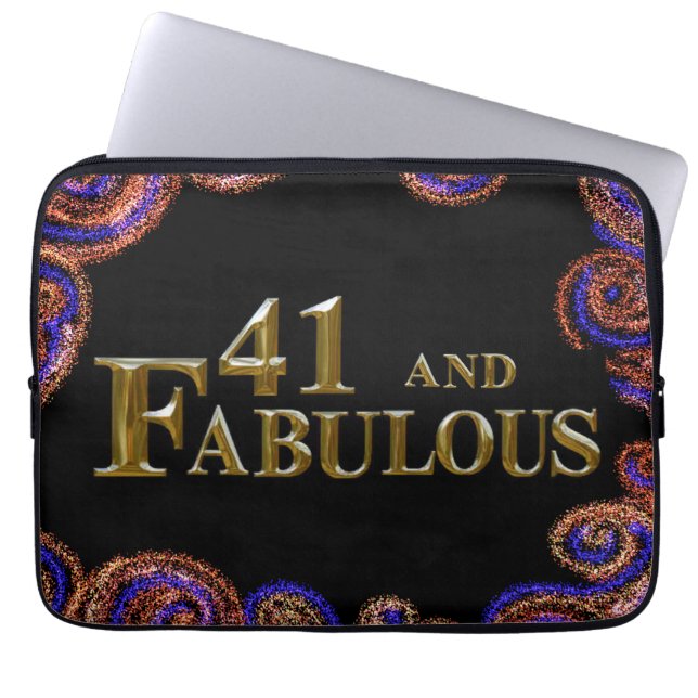 41番目の誕生日 ラップトップスリーブ (正面)