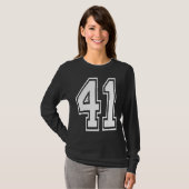 41誕生日カレッジ番号 Tシャツ (正面フル)