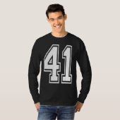 41誕生日カレッジ番号 Tシャツ (正面フル)