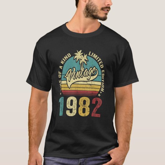 41誕生日ギフトヴィンテージ1982種類の制限の1つ Tシャツ (正面)