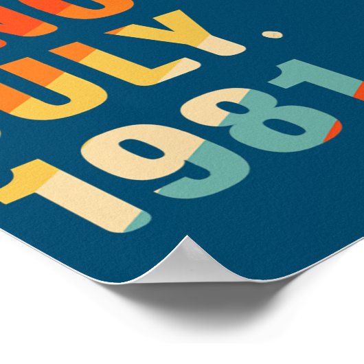 41誕生日ギフト41年伝説 ポスター (角)