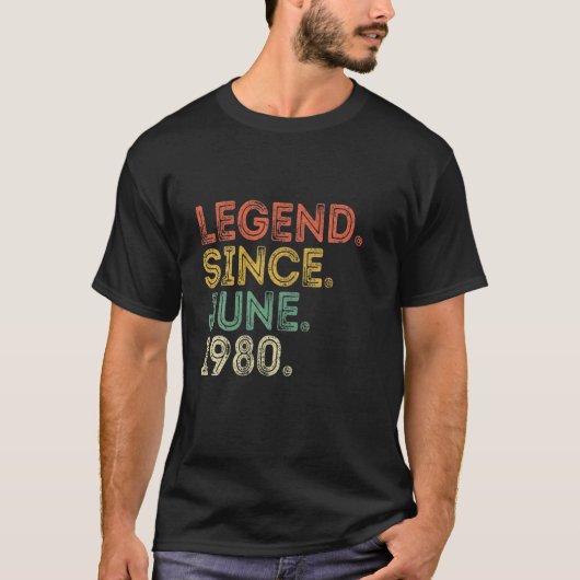 41誕生日ギフト7月から41歳の伝説 Tシャツ (正面)