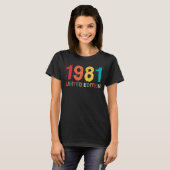 41誕生日レディースメンズ41年1981 1 Tシャツ (正面フル)