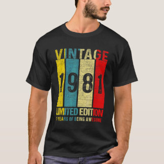 41誕生日ヴィンテージ1981 41歳 Tシャツ