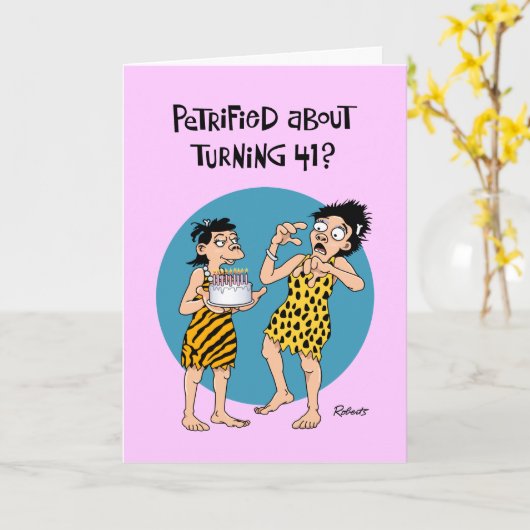 41誕生日安心 カード (黄色い花)