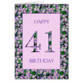 41誕生日紫デイジー (正面)