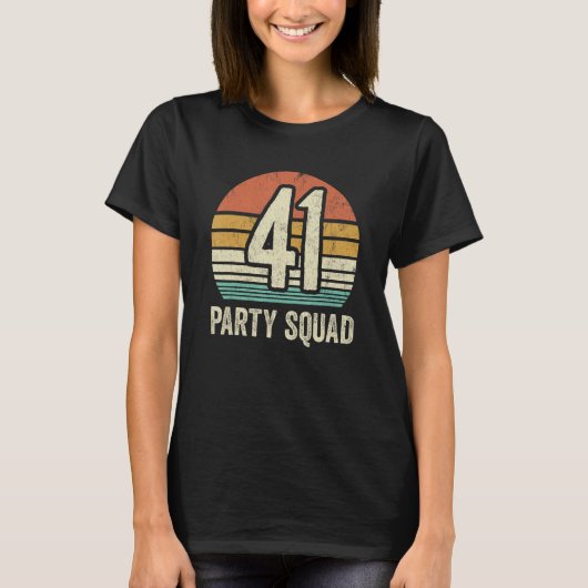 41誕生日41パーティークルー分隊41日グループBi Tシャツ (正面)