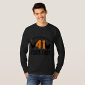 41誕生日41歳の鶏農家鶏 Tシャツ (正面フル)