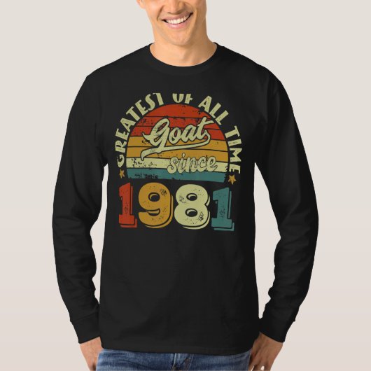 41誕生日41歳ヤギ1981年から Tシャツ (正面)