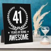 41誕生日(41歳素晴らし) フォトプラーク (側面)