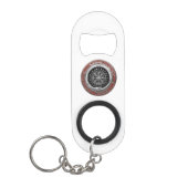 [410] Vegviser -バイキングシルバー魔法Runic Compass キーホルダー栓抜き (正面)