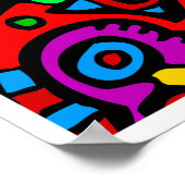 #411の抽象画 ポスター (角)