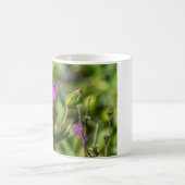 4111 – ピンクの花マグカップ コーヒーマグカップ (中央)