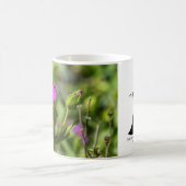 4111 – ピンクの花マグカップ コーヒーマグカップ (中央)